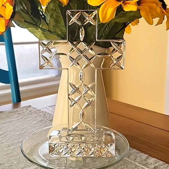 SamObor 24% Lead Crystal Cross - Picture 1 of 4